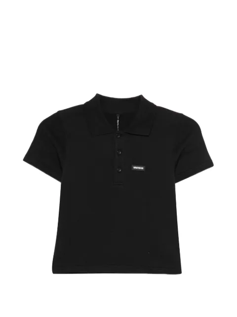 WRSTBHVR Aurelia buttoned polo shirt Black W1026SB3343