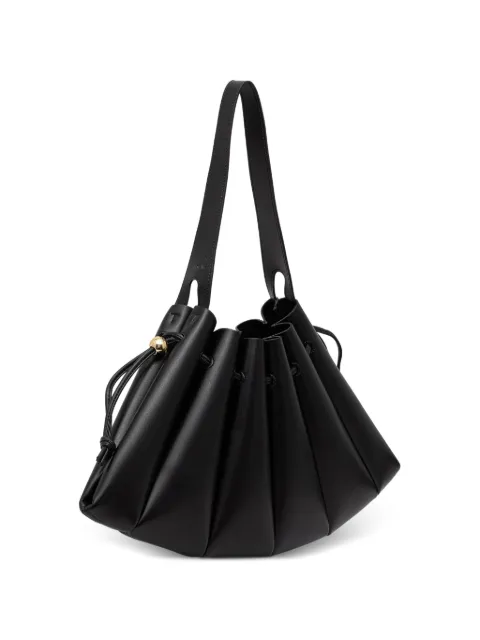 Themoirè Calipso pleated-effect shoulder bag Black 261WTMC00