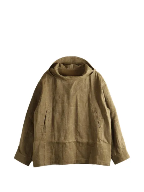 Uma Wang Justo hooded jacket Brown UM6551