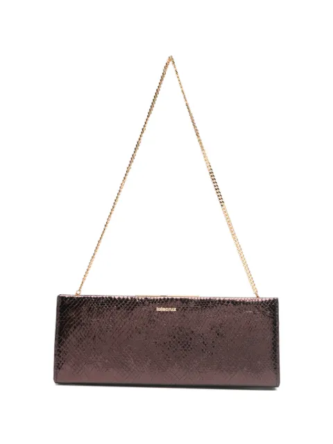 Lola Cruz Écla chain-strap clutch bag Brown 231U51MG