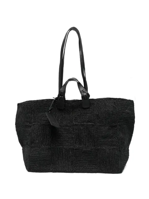 IBELIV woven tote bag Black WILD