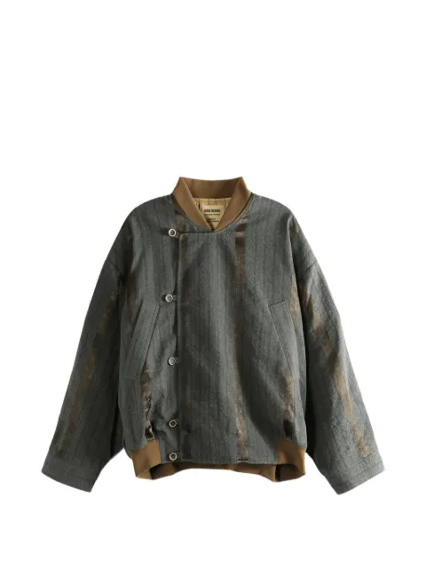 Uma Wang Jovan striped jacket Grey UM6556