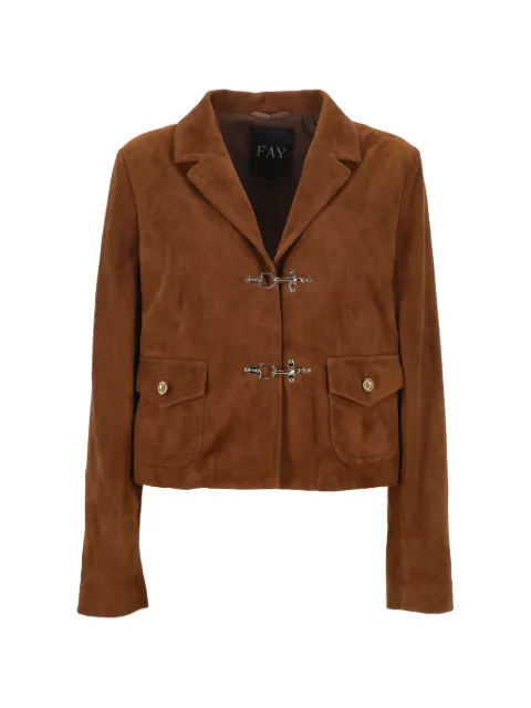Fay 2 Ganci toggle-fastening flap-pocket jacket Brown NGW73524140ZCTS002
