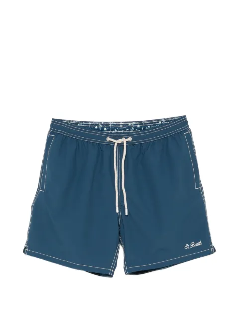 MC2 Saint Barth contrast-stitch drawstring swim shorts Blue PATM001