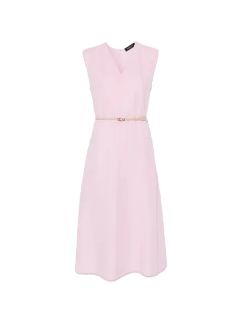 Fabiana Filippi V-neck belted dress Pink ABD276F620M148
