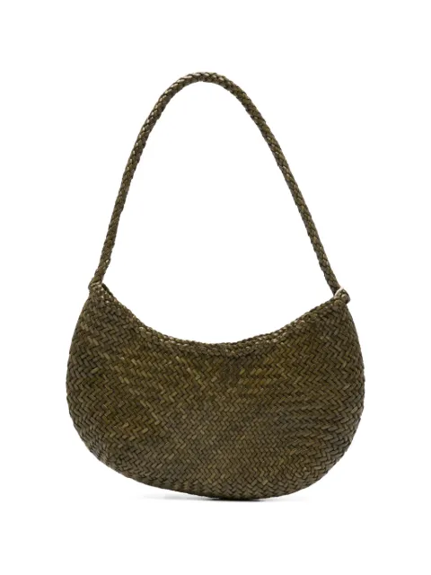 DRAGON DIFFUSION Nova Luna braided shoulder bag Green 8020