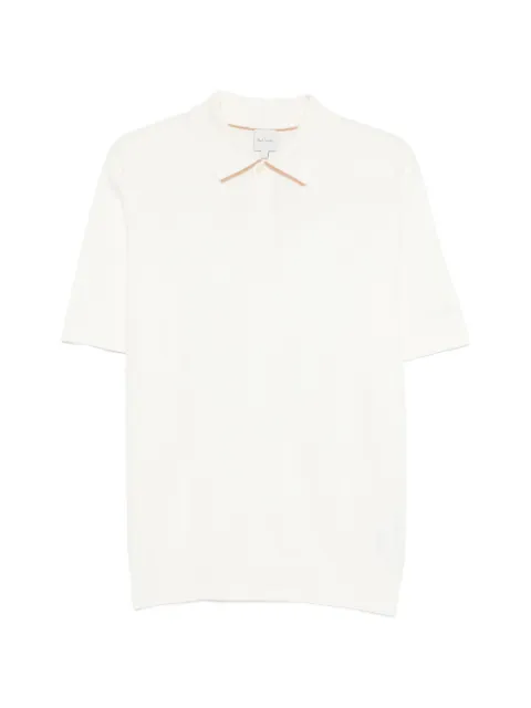 Paul Smith buttoned polo shirt Neutrals M1R777ZV03022