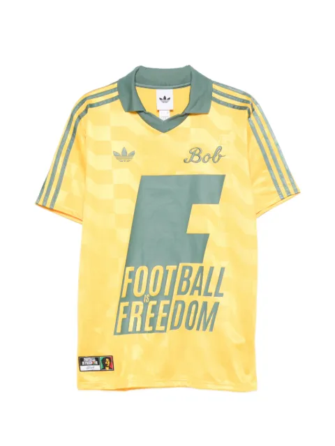 adidas Bob Marley Originals three-stripe T-shirt Yellow KA8907