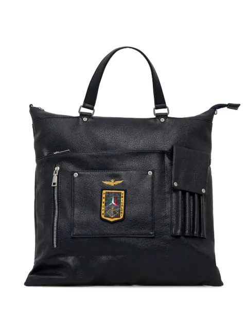 Aeronautica Militare logo-patch carryall Black AM473