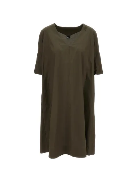 Fay V-neck cuffed-sleeves dress Green N8WE252601SZDHV613