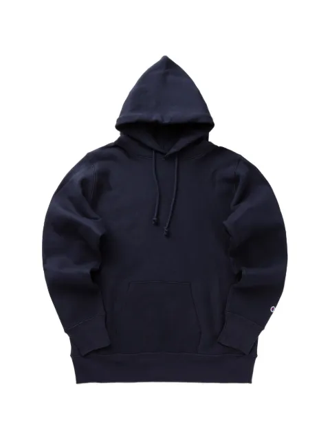 Champion logo-detail drawstring hoodie Blue C5A101