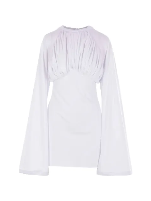 Duran Lantink cotton draped mini dress White DRSS25DR010120053