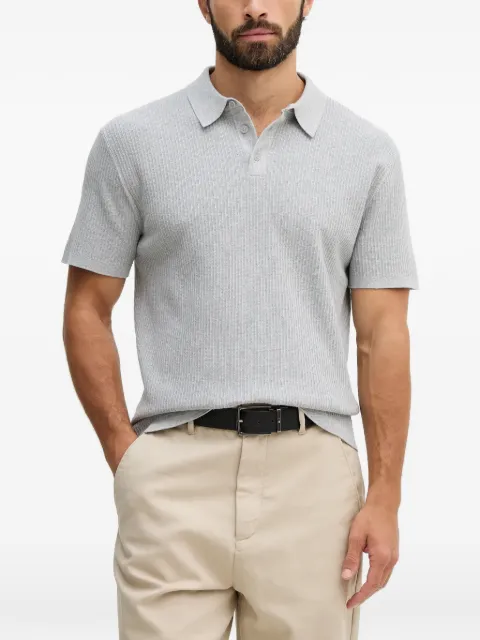 Michael Kors ribbed-knit polo shirt Grey CR660J3FE5