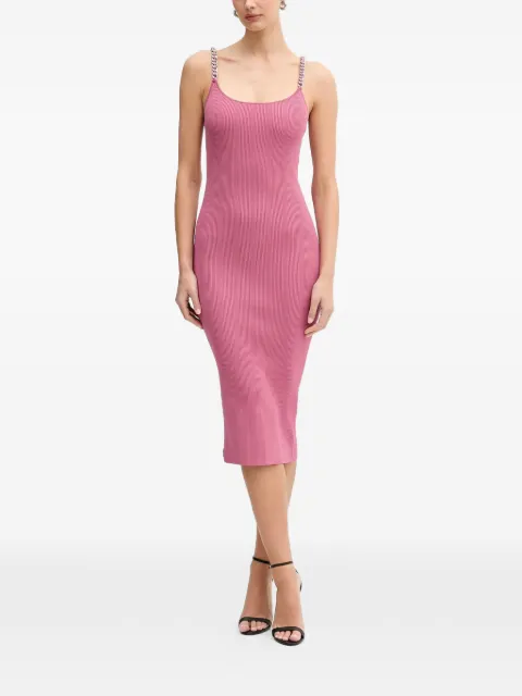 Michael Michael Kors chai- strap ribbed midi dress Pink MR683BQ33D