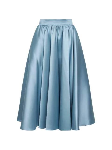 Blanca Vita gathered high-rise skirt Blue GEKY7214POLVERE