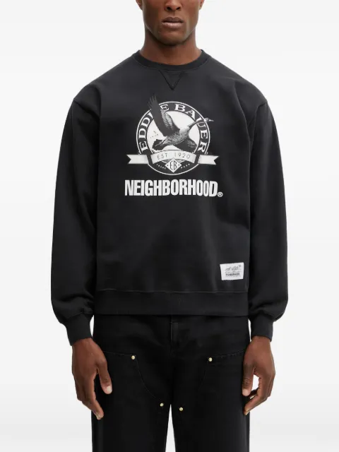 Neighborhood graphic crew-neck sweatshirt Black 252ZMEBNCSM01