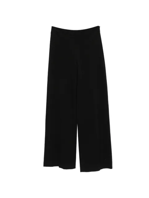 Drykorn zip-fastening wide-leg trousers Black 13610580693