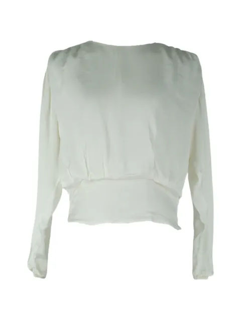 SANDRO long-sleeved blouse White 2055556