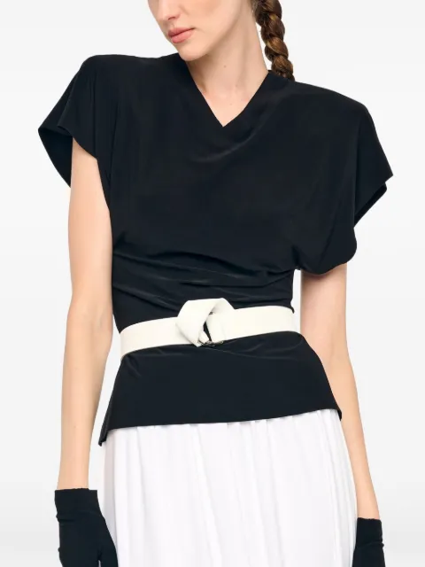 Norma Kamali knot belt White ST4251LV002944