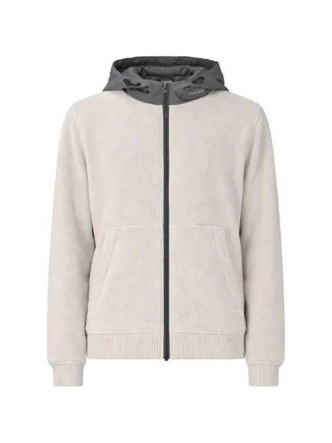 Woolrich panelled zip-up hoodie Neutrals CFWOSW2014MRUT5125