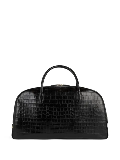 TOTEME crocodile-embossed travel bag Black 261WAL0119LE0076001