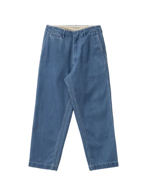 Nanamica wide denim trousers Blue S25SC086E
