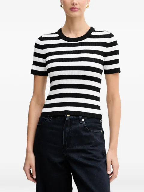 Michael Michael Kors striped crew-neck T-shirt Black MR661ENKLS