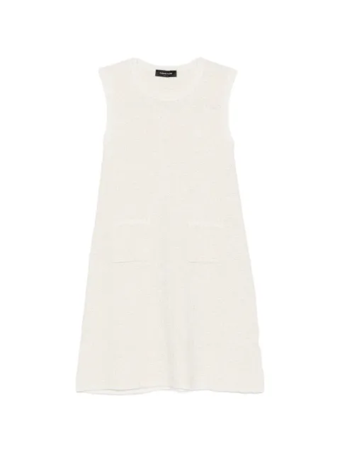 Fabiana Filippi pocket sleeveless mini dress Neutrals ABD276F684M225