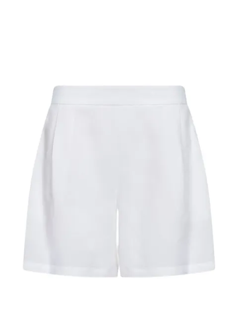 Blanca Vita elasticated-waistband pleated shorts White PINXY3792