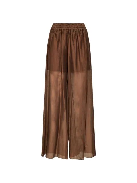 Blanca Vita wide-leg trousers Brown PRIZZI1824CIOCCOLATO