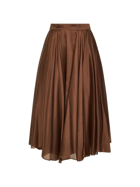 Blanca Vita flared A-line skirt Brown GAUDIA1824CIOCCOLATO