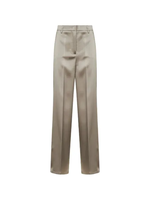 Blanca Vita high-rise pressed trousers Neutrals PISA4762GESSO