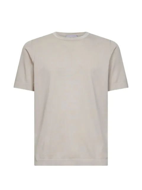 D4.0 ribbed crew-neck T-shirt Neutrals 4316821820011