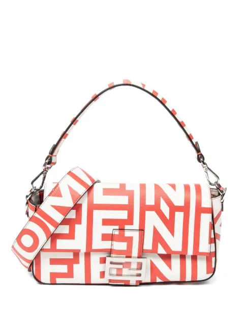 Fendi Pre-Owned x Marc Jacobs Baguette logo-print shoulder bag White 8BR600AMWQ2290501