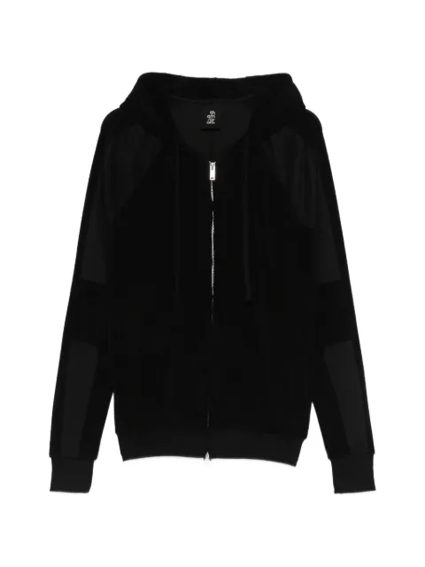 Thom Krom zip hoodie Black MSJ693
