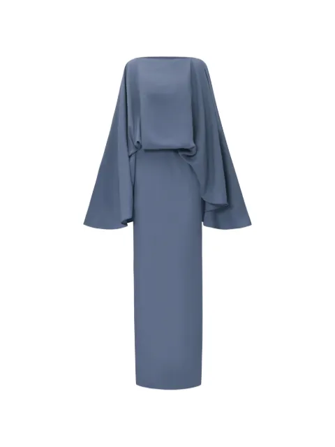 Taller Marmo Eolia draped-detail maxi dress Blue TMRA2602655