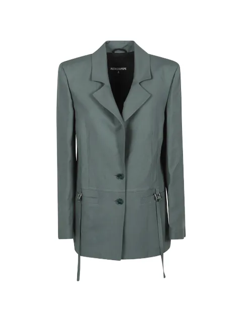Patrizia Pepe buckle-detail blazer Green 2S1558A052