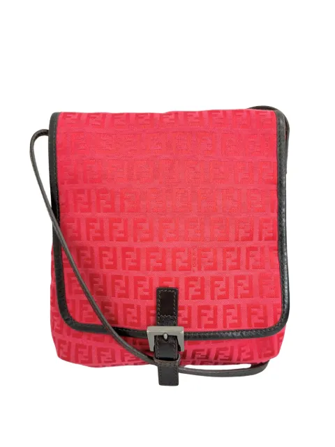 Fendi Pre-Owned 2000-2010 Zucchino Canvas crossbody bag Red 81Q3UQ3B0ZG4MNNS