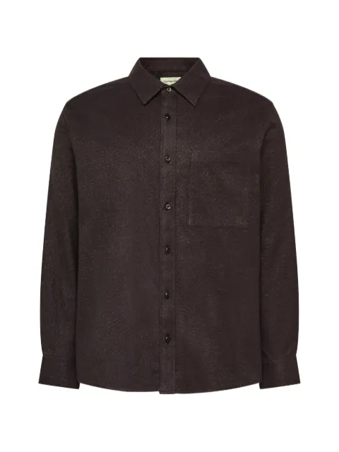 Calvin Klein chest-pocket long-sleeved shirt Black LV14RE112GUB1