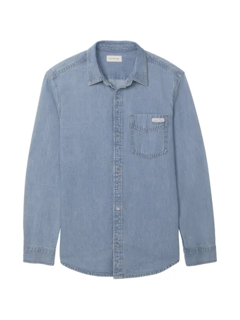 Calvin Klein long-sleeved chest-pocket shirt Blue LV04RE710G3TR