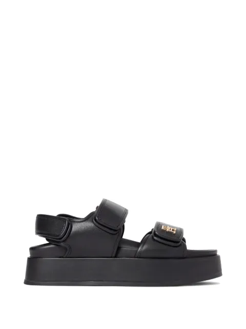 Tommy Hilfiger logo-detail strappy sandals Black FW0FW09119BDS