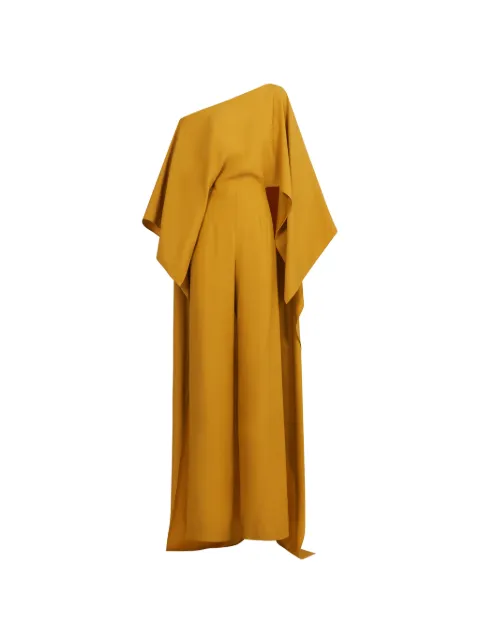 Taller Marmo Jerry cape-detail jumpsuit Yellow TMRA2606210