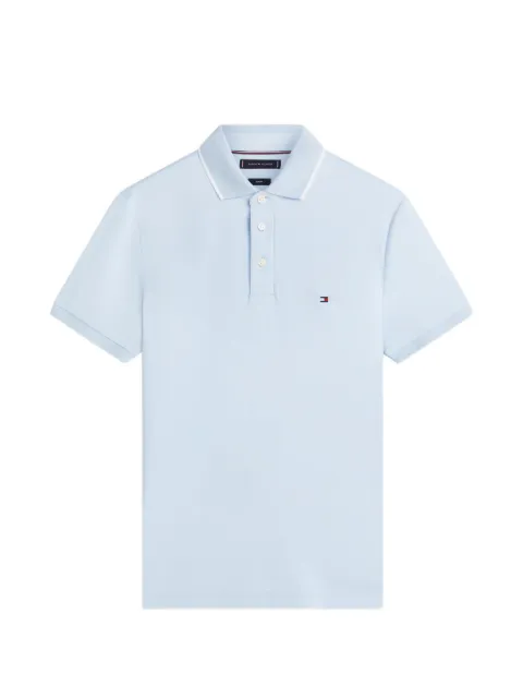 Tommy Hilfiger stripe-collar polo shirt Blue MW0MW43144C1O