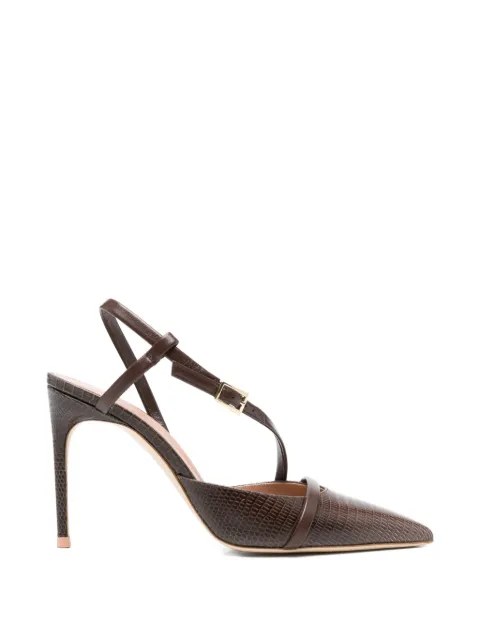 Malone Souliers point-toe strappy pumps Brown VALERIA901