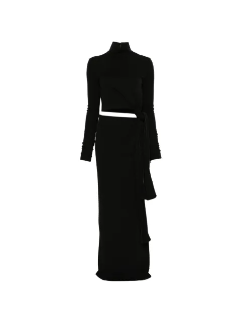 Sportmax Spxscout tie-detail maxi dress Black 2612621041600