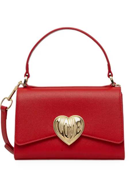 Love Moschino heart-plaque top-handle tote bag Red JC4146PP1OL16
