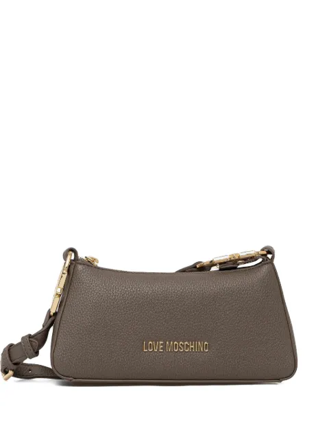 Love Moschino logo-charm shoulder bag Brown JC4007PP1OLB0