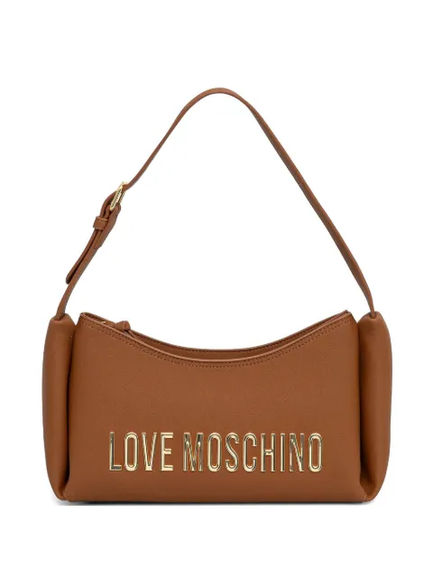 Love Moschino logo-plaque tote bag Brown JC4106PP1OKD0
