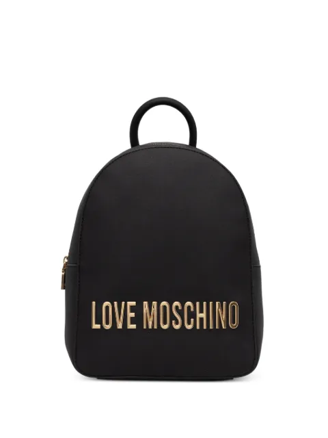 Love Moschino logo-plaque backpack Black JC4193PP1OKD0