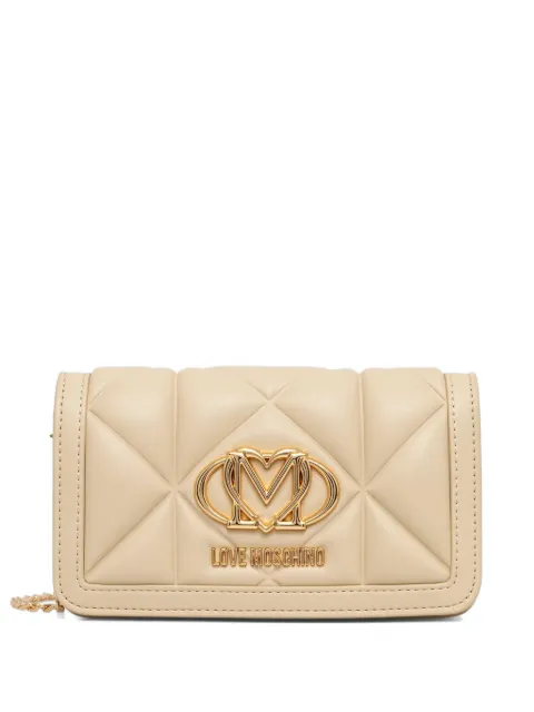 Love Moschino quilted chain mini bag Neutrals JC5640PP1OLC0